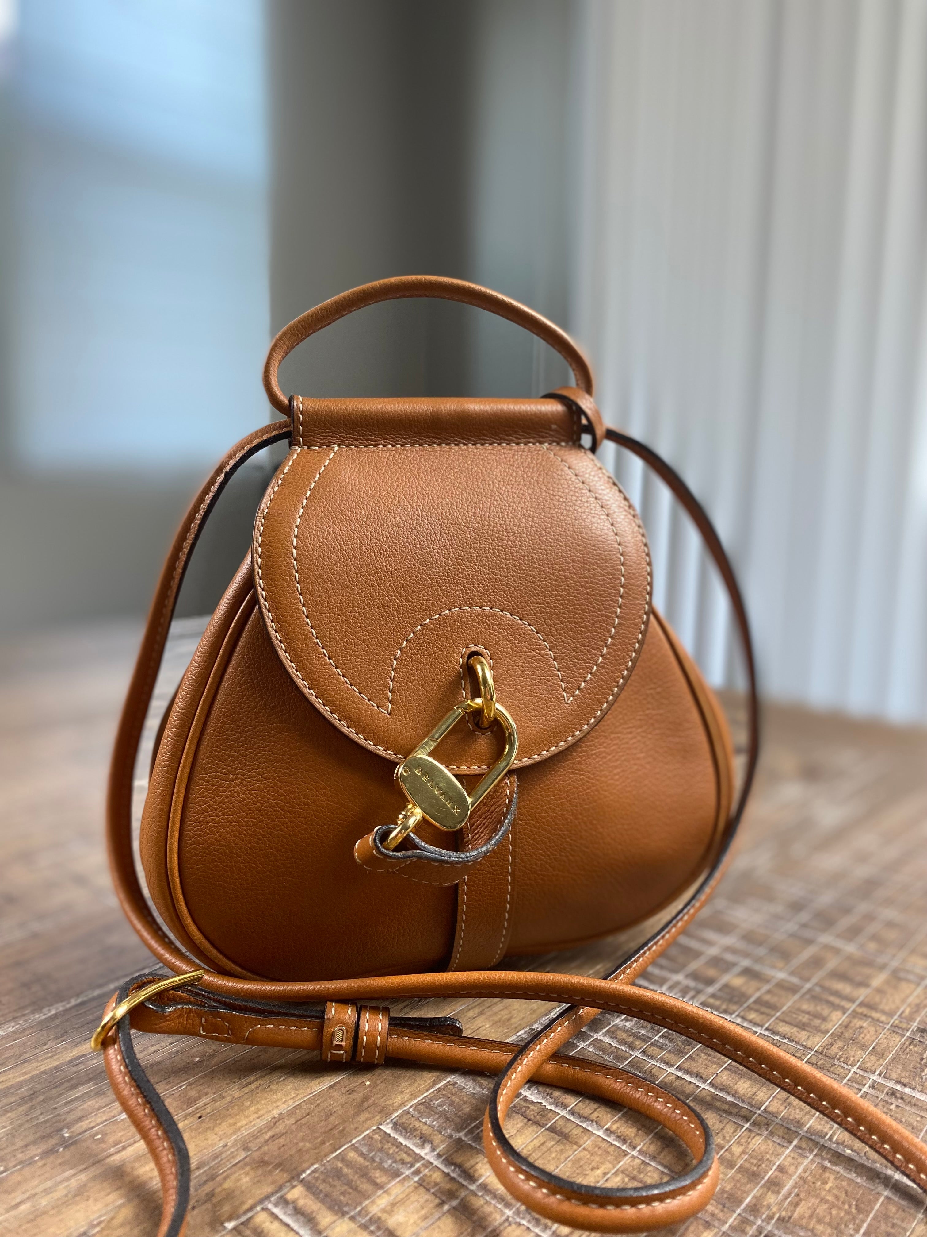 SOLD* Delvaux Vintage Cognac Leather Passerelle