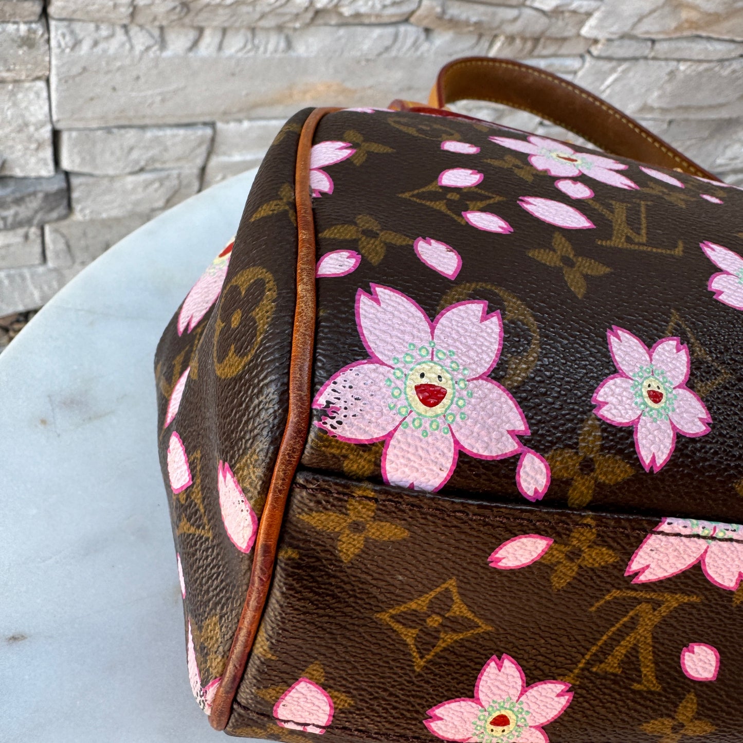 Louis Vuitton x Takashi Murakami Monogram Cherry Blossom Sac Retro