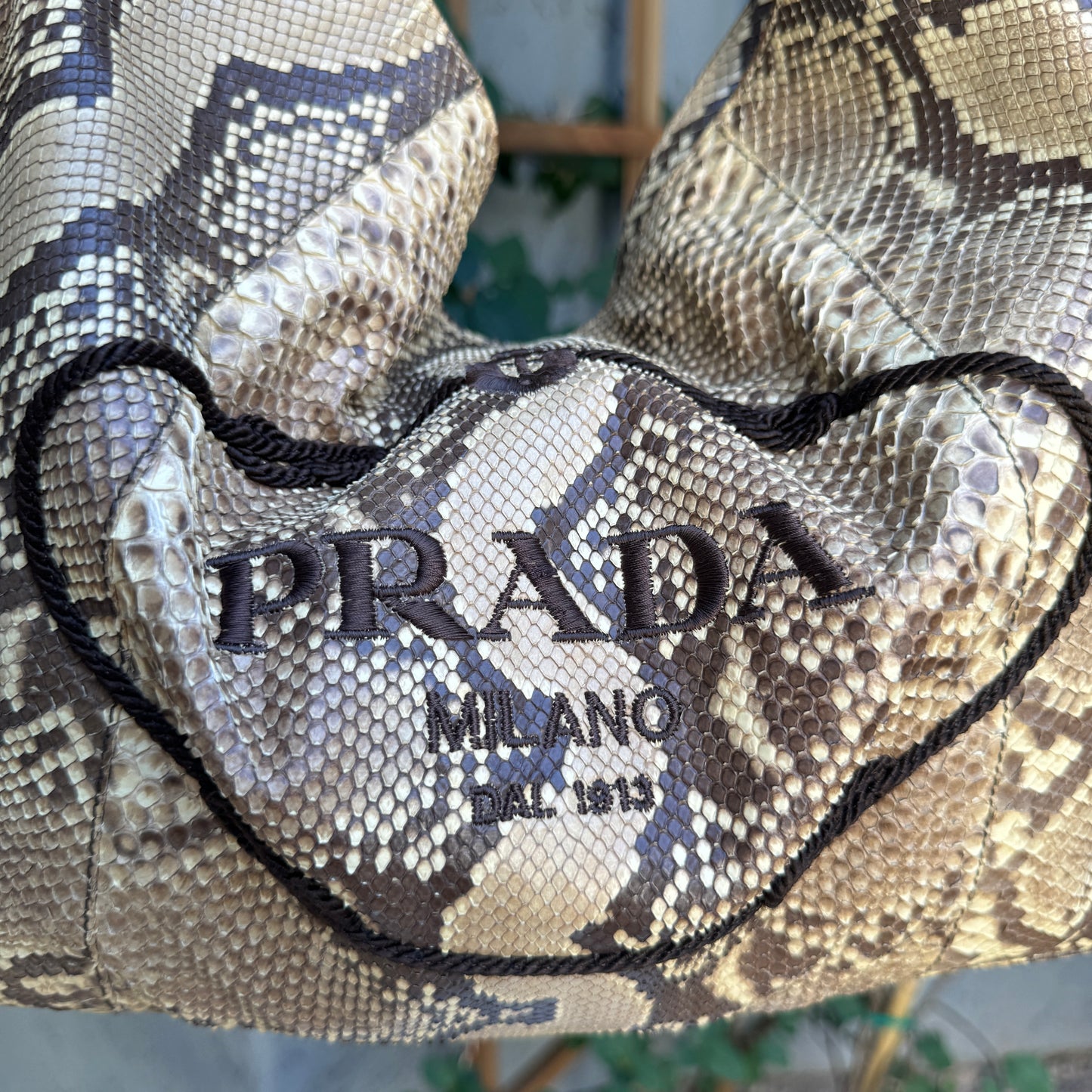 Prada Pitone Python Hobo