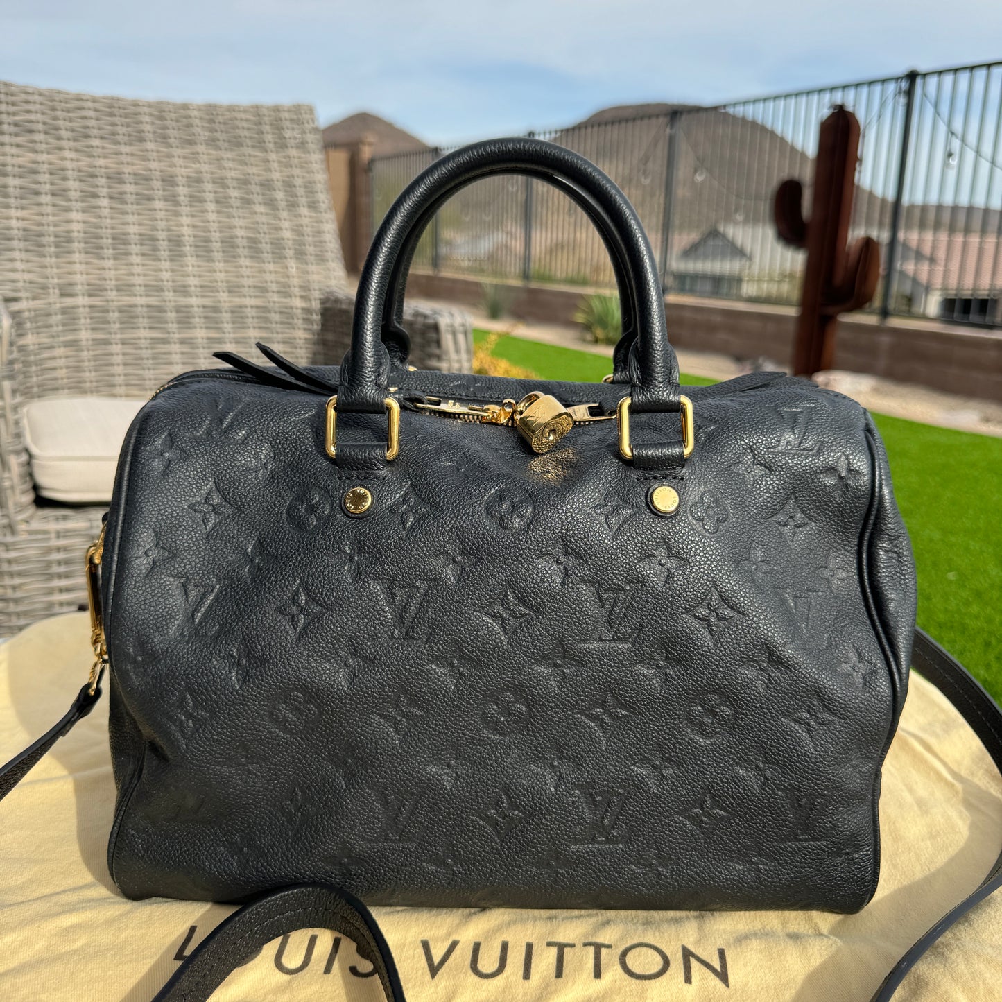 Louis Vuitton Monogram Empreinte Speedy Bandouliere 30