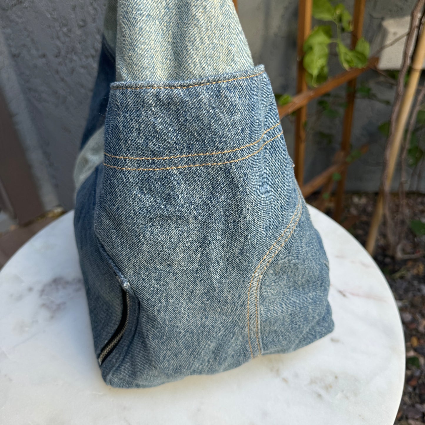 Marc Jacobs The Deconstructed Denim Sack Bag