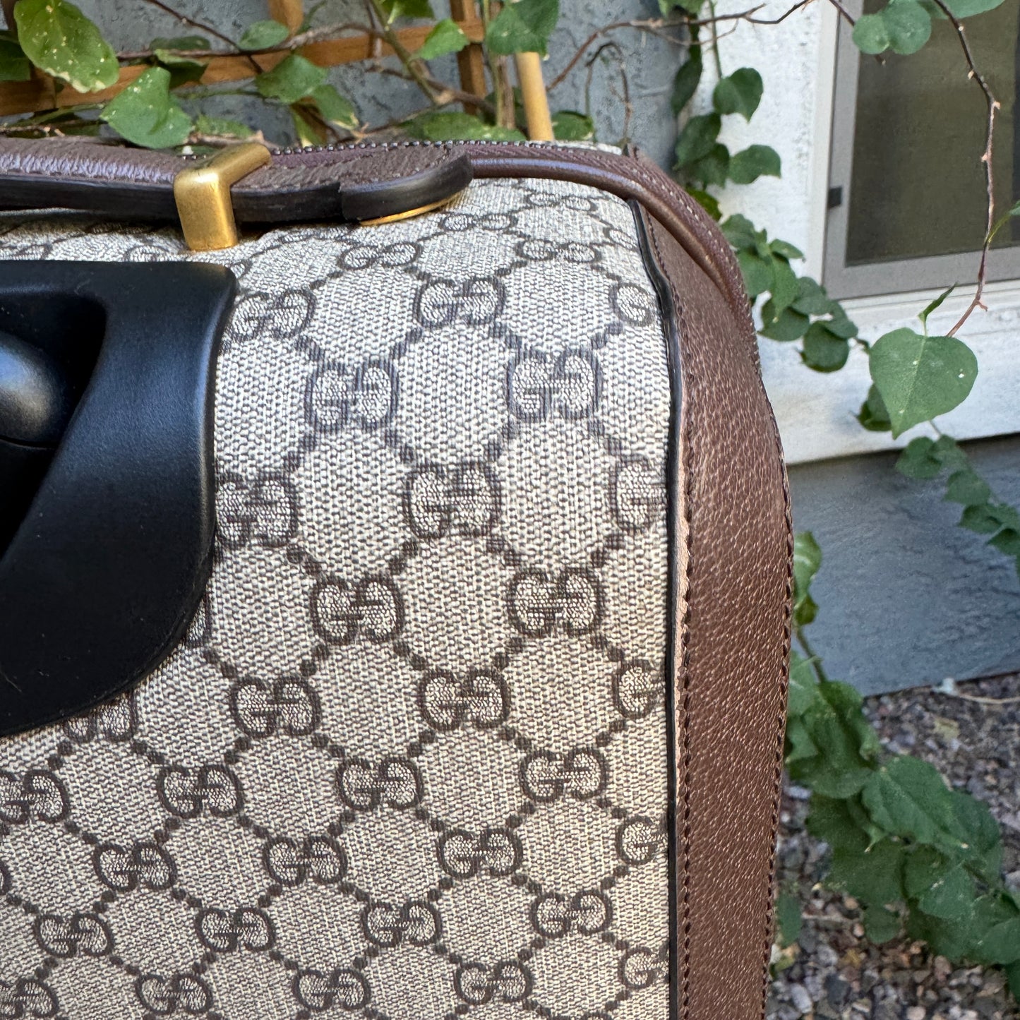 Gucci Savoy Small Monogram Trolley