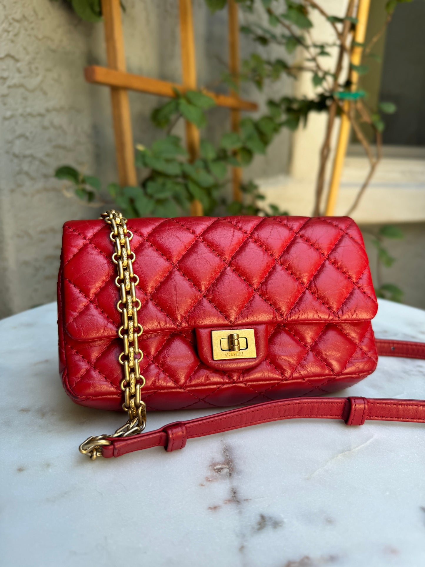 Chanel Reissue 2.55 Diamond Quilted Waist Bag