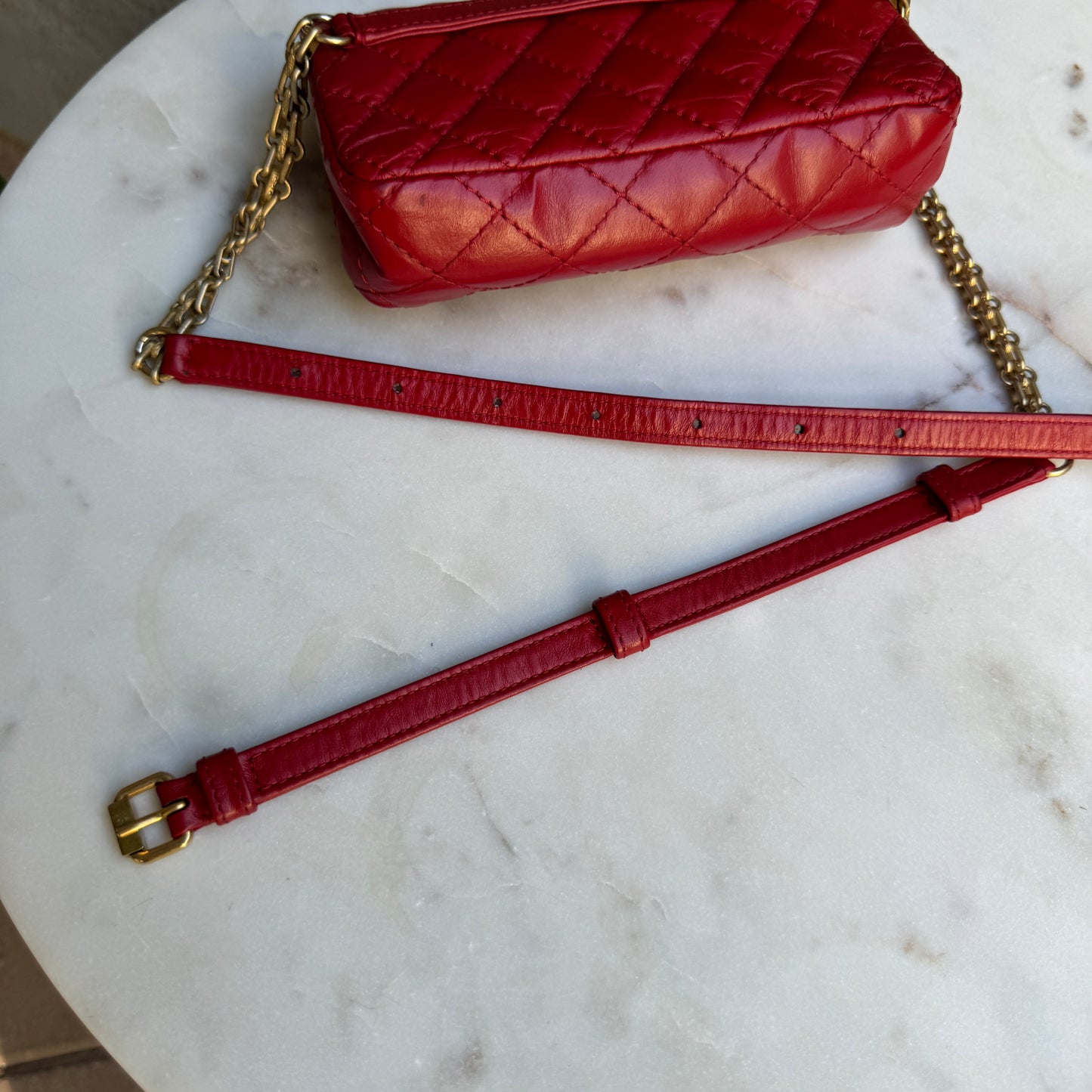 Chanel Reissue 2.55 Diamond Quilted Waist Bag