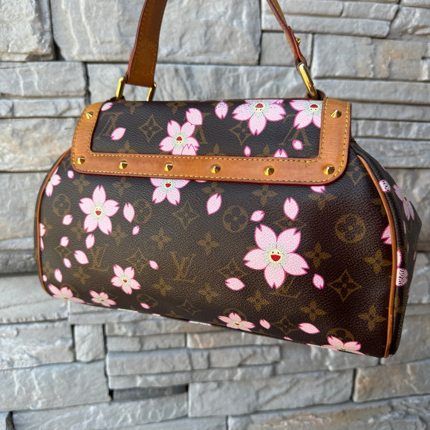 Louis Vuitton x Takashi Murakami Monogram Cherry Blossom Sac Retro