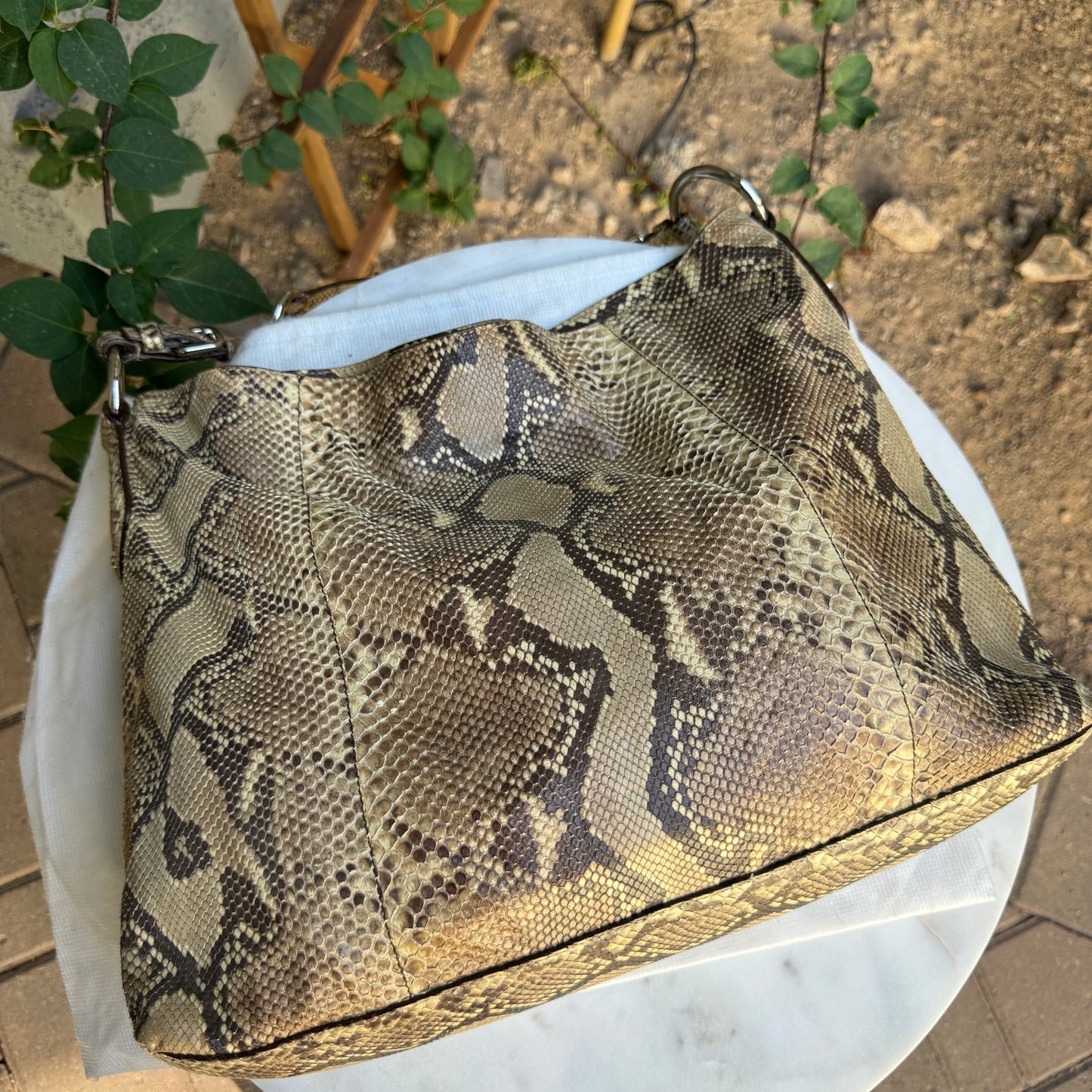 Prada Pitone Python Hobo