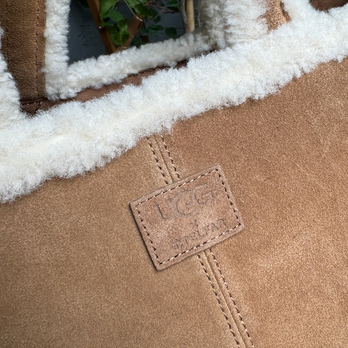 Telfar x UGG Shearling Suede Large Shopper Tote