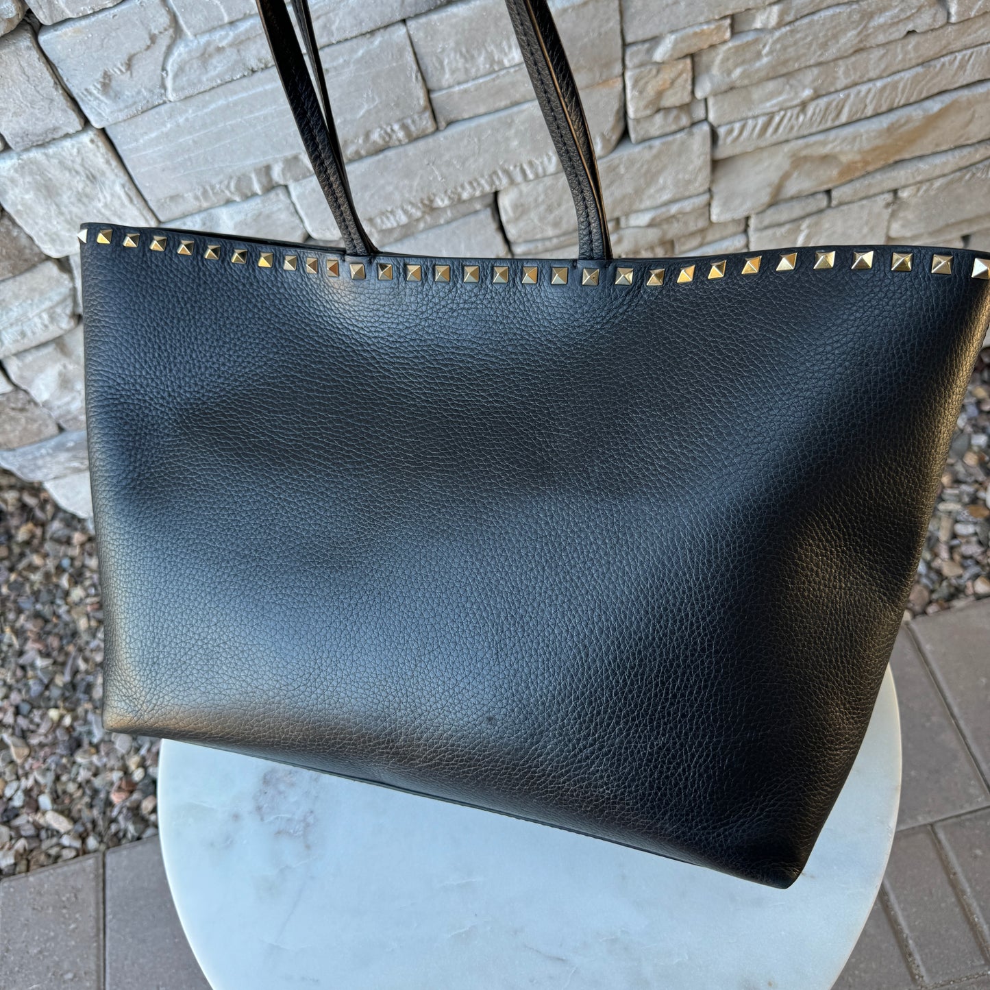 Valentino Garavani Rockstud Leather Tote