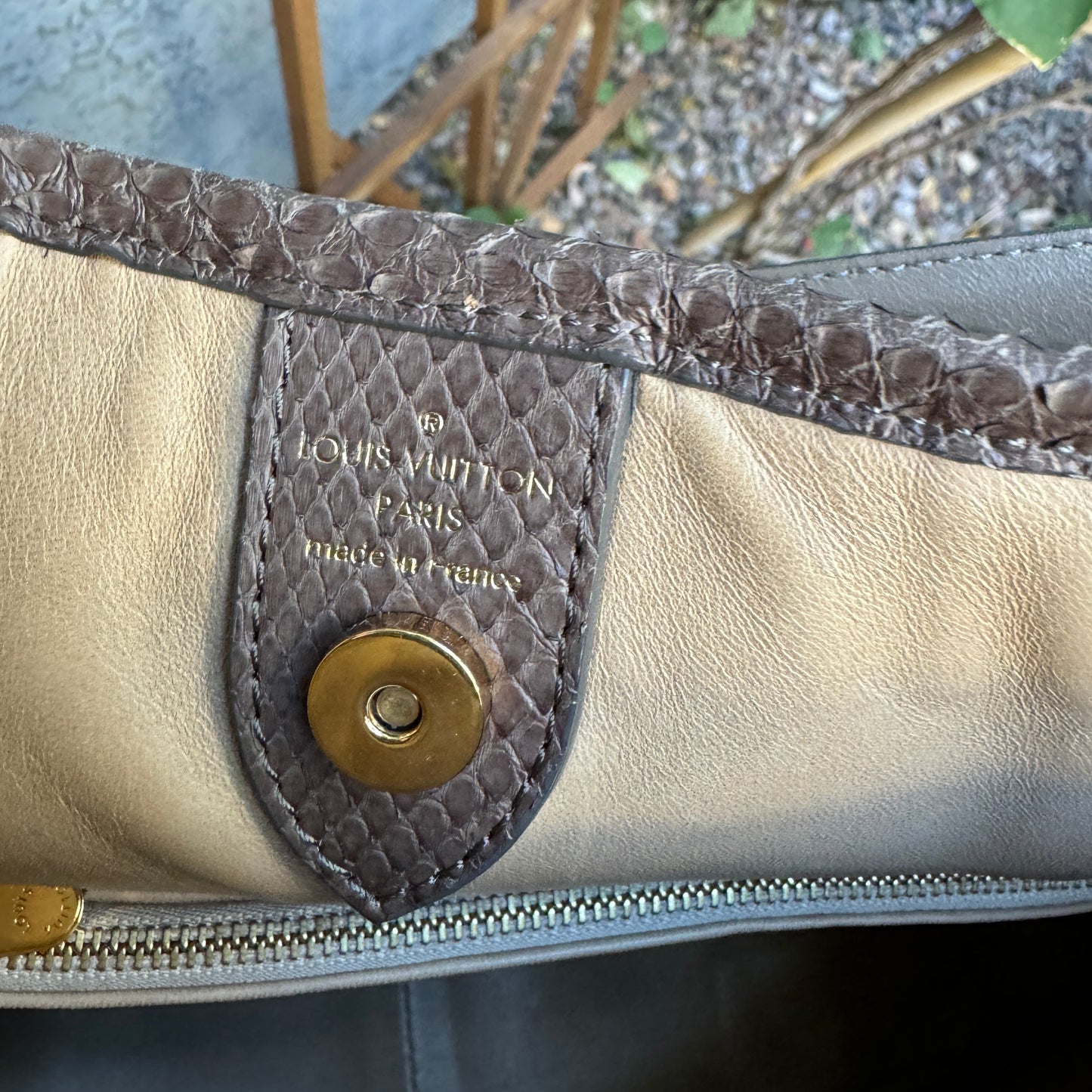 Louis Vuitton Python Galliera PM Shoulder Bag