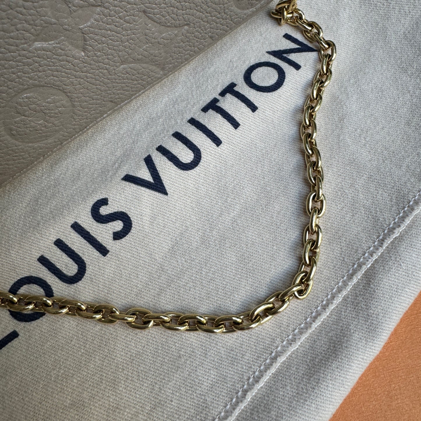 Louis Vuitton Turtledove Empreinte Easy Pouch On Strap Crossbody