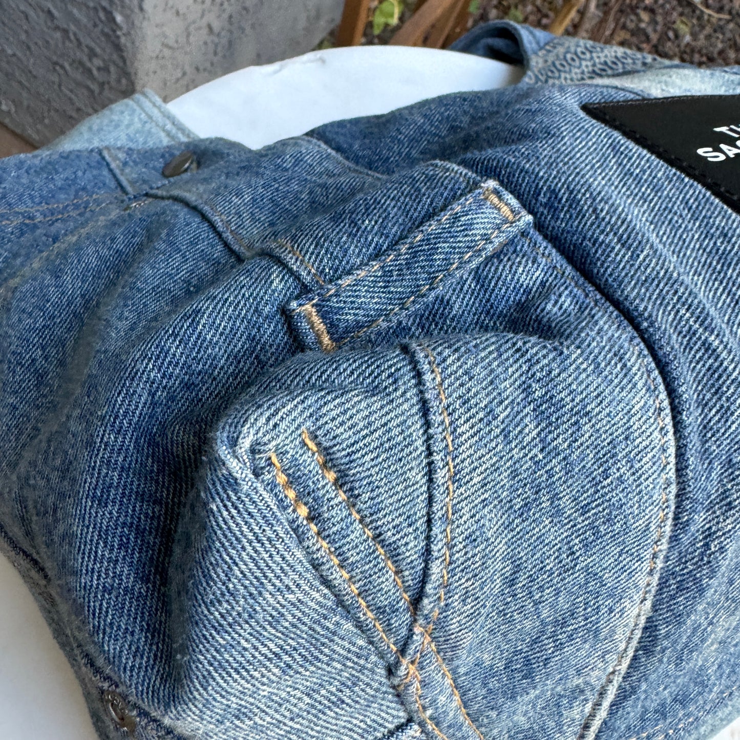 Marc Jacobs The Deconstructed Denim Sack Bag