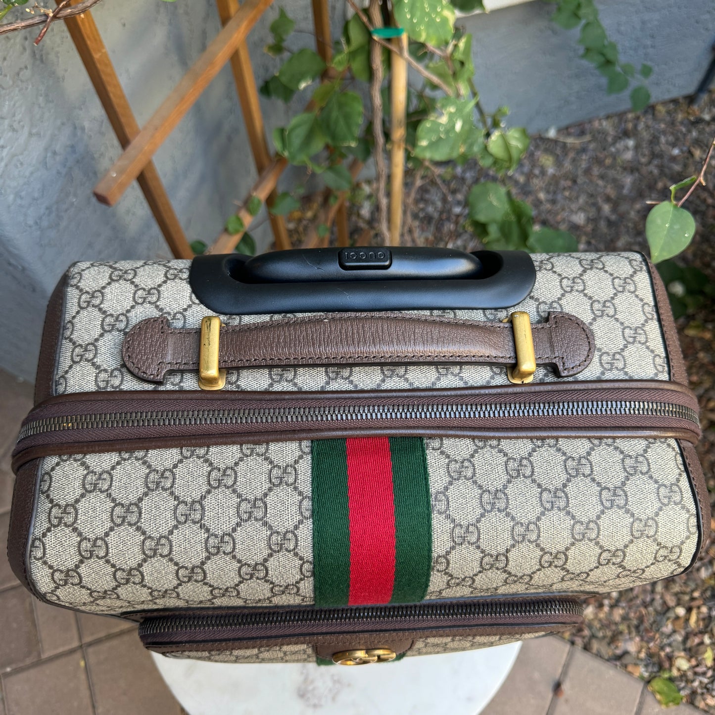 Gucci Savoy Small Monogram Trolley