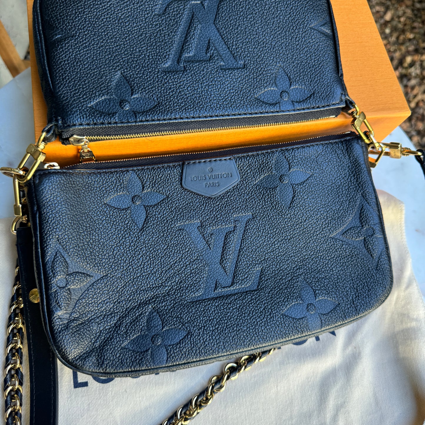 Louis Vuitton Multi Pochette Empreinte Crossbody