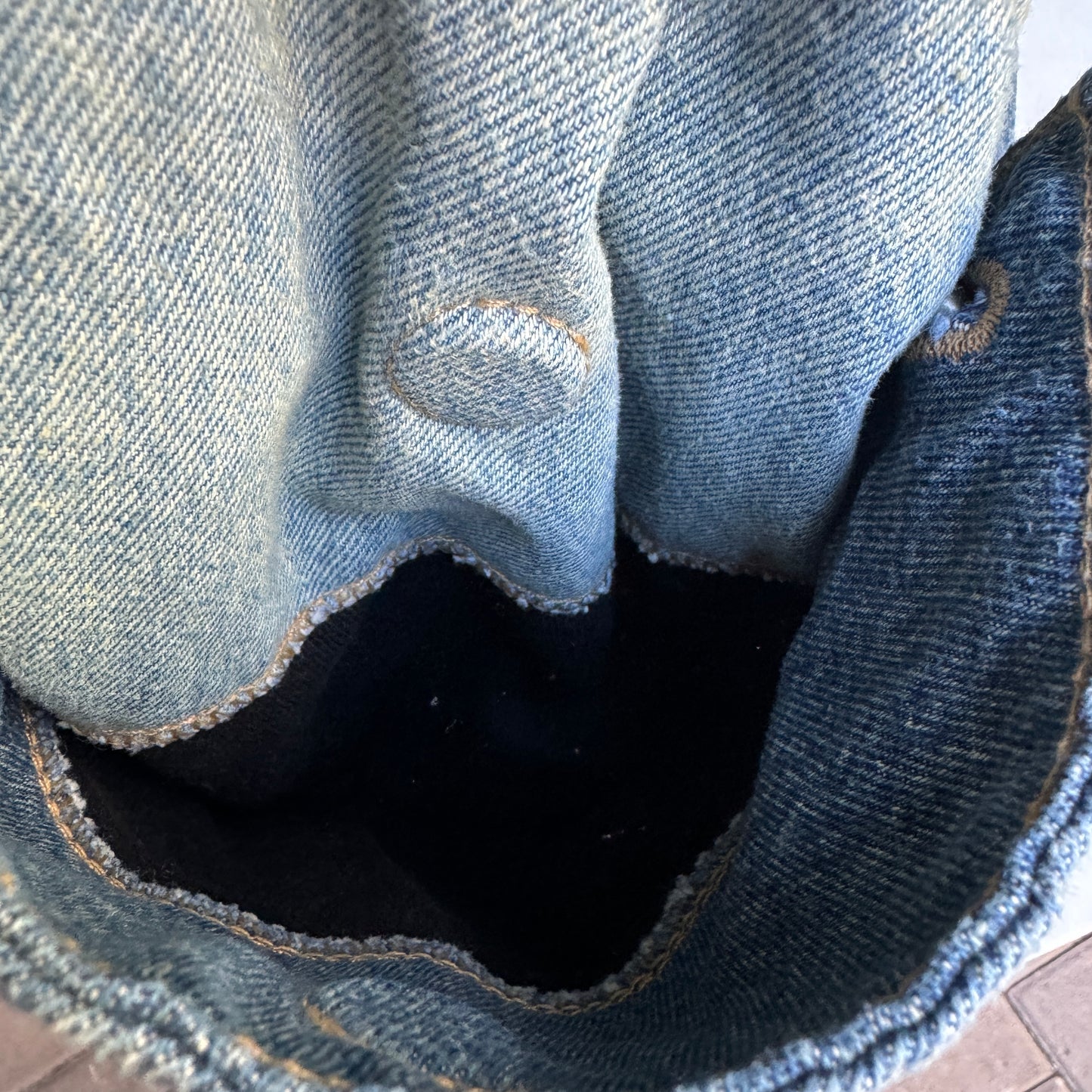 Marc Jacobs The Deconstructed Denim Sack Bag