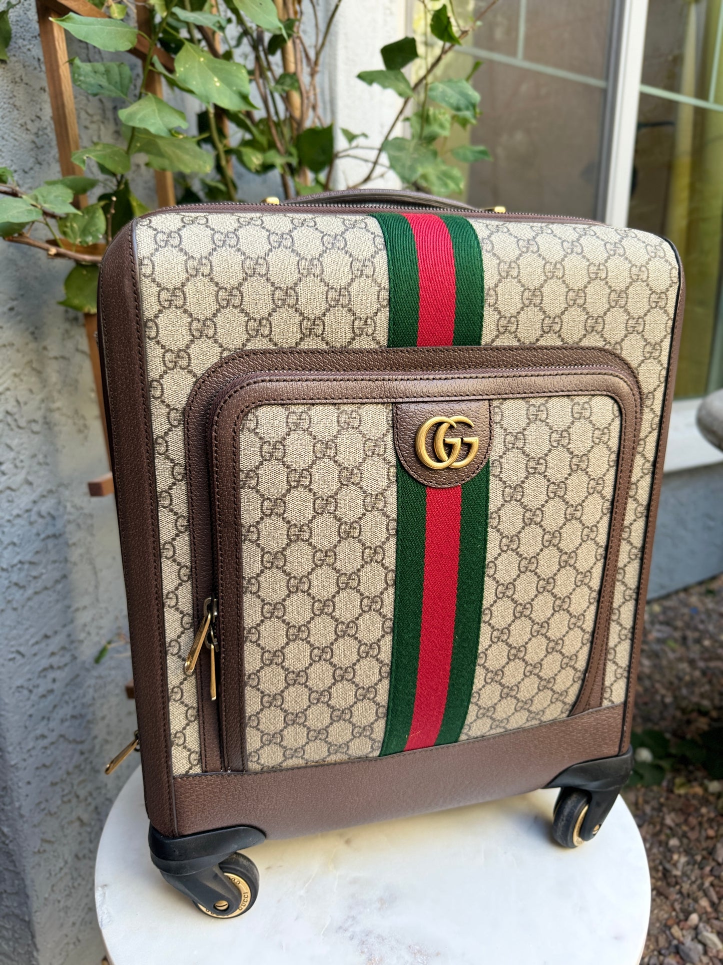 Gucci Savoy Small Monogram Trolley