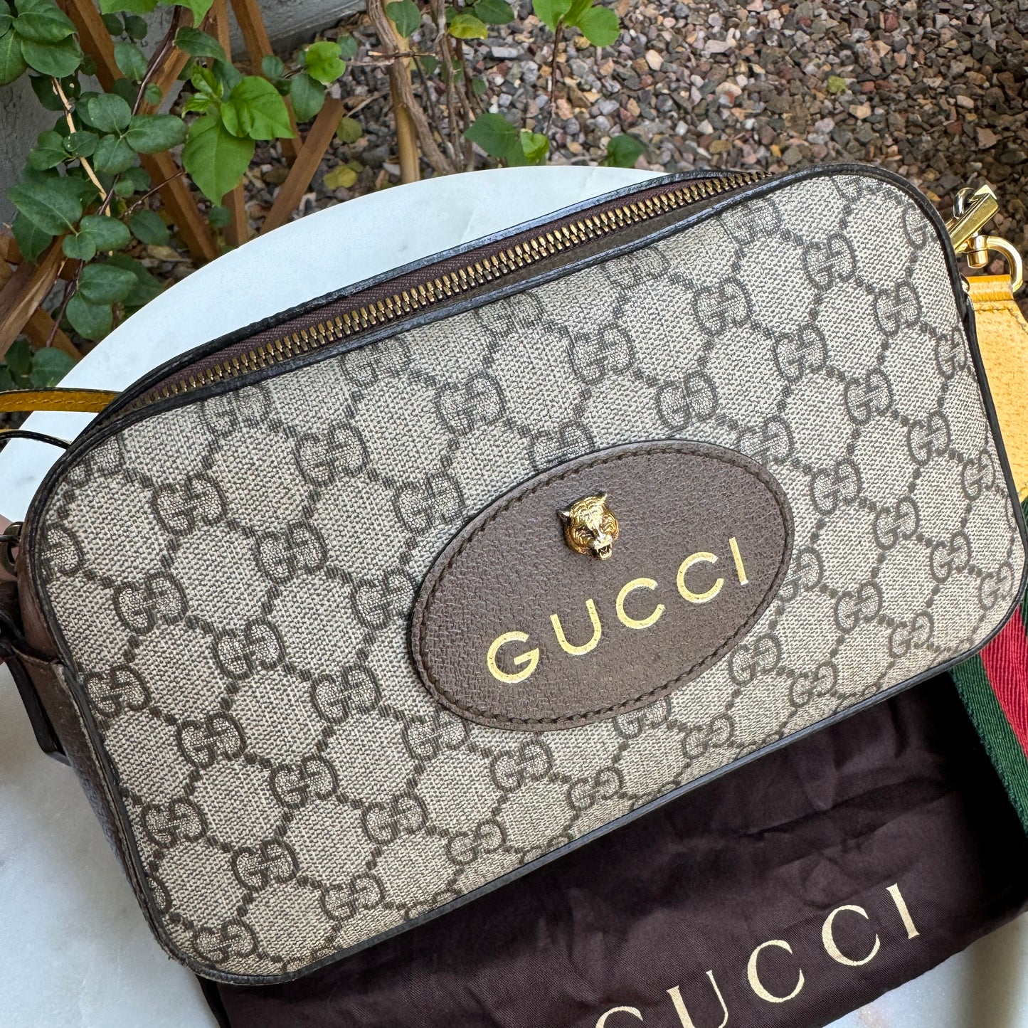 Gucci Vintage Neo Supreme Monogram Web Crossbody