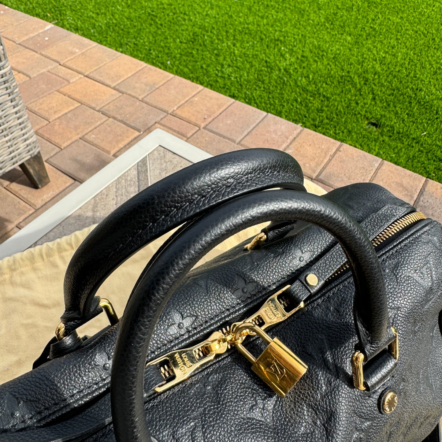 Louis Vuitton Monogram Empreinte Speedy Bandouliere 30