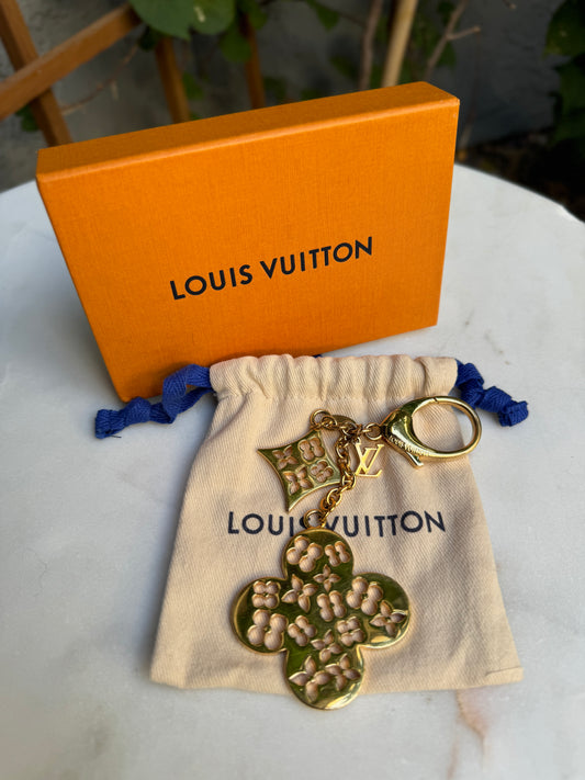 Louis Vuitton Ivy Gold Flower Bag Charm