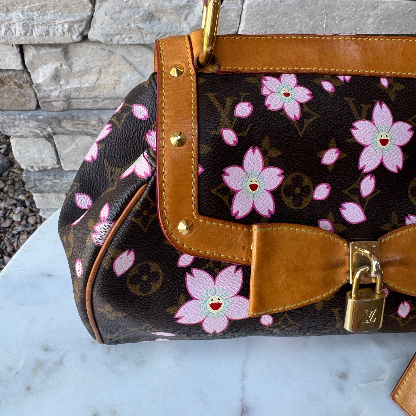 Louis Vuitton x Takashi Murakami Monogram Cherry Blossom Sac Retro