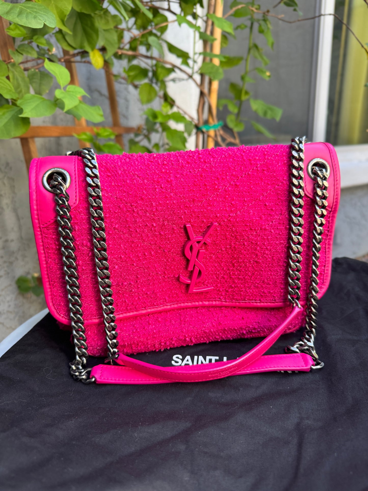 Saint Laurent Boucle Tweed Medium Niki Crossbody