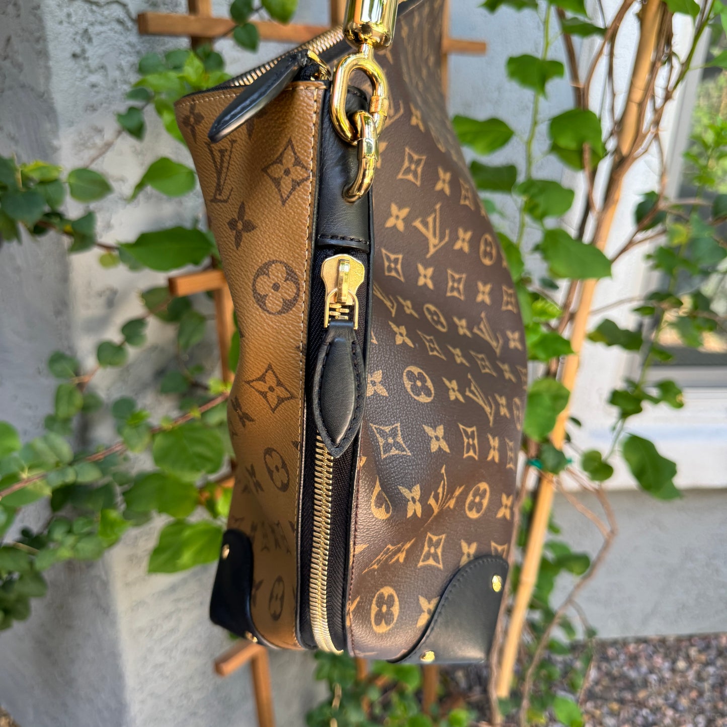 Louis Vuitton Reverse Monogram Triangle Softy Shoulder Bag