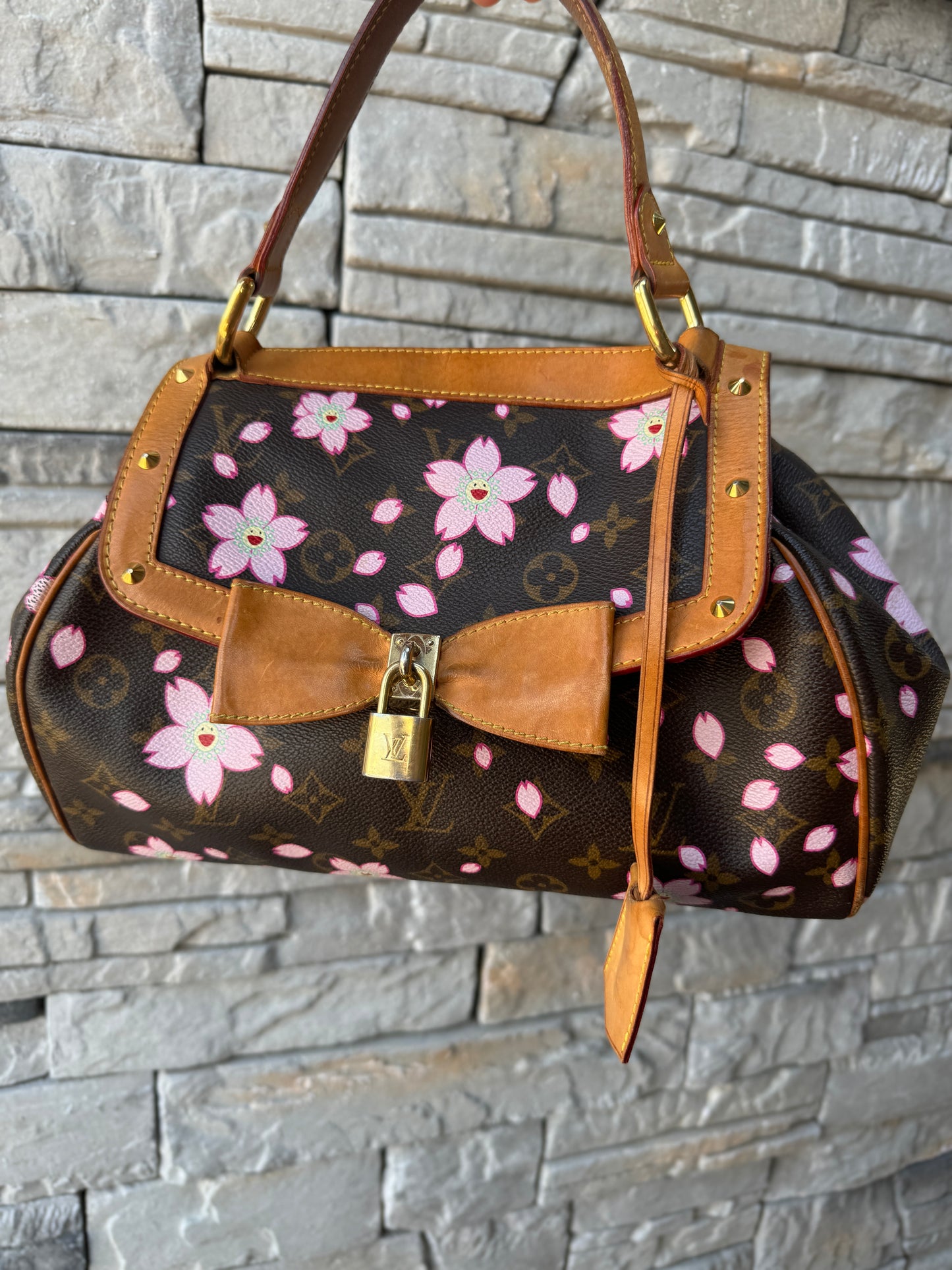 Louis Vuitton x Takashi Murakami Monogram Cherry Blossom Sac Retro