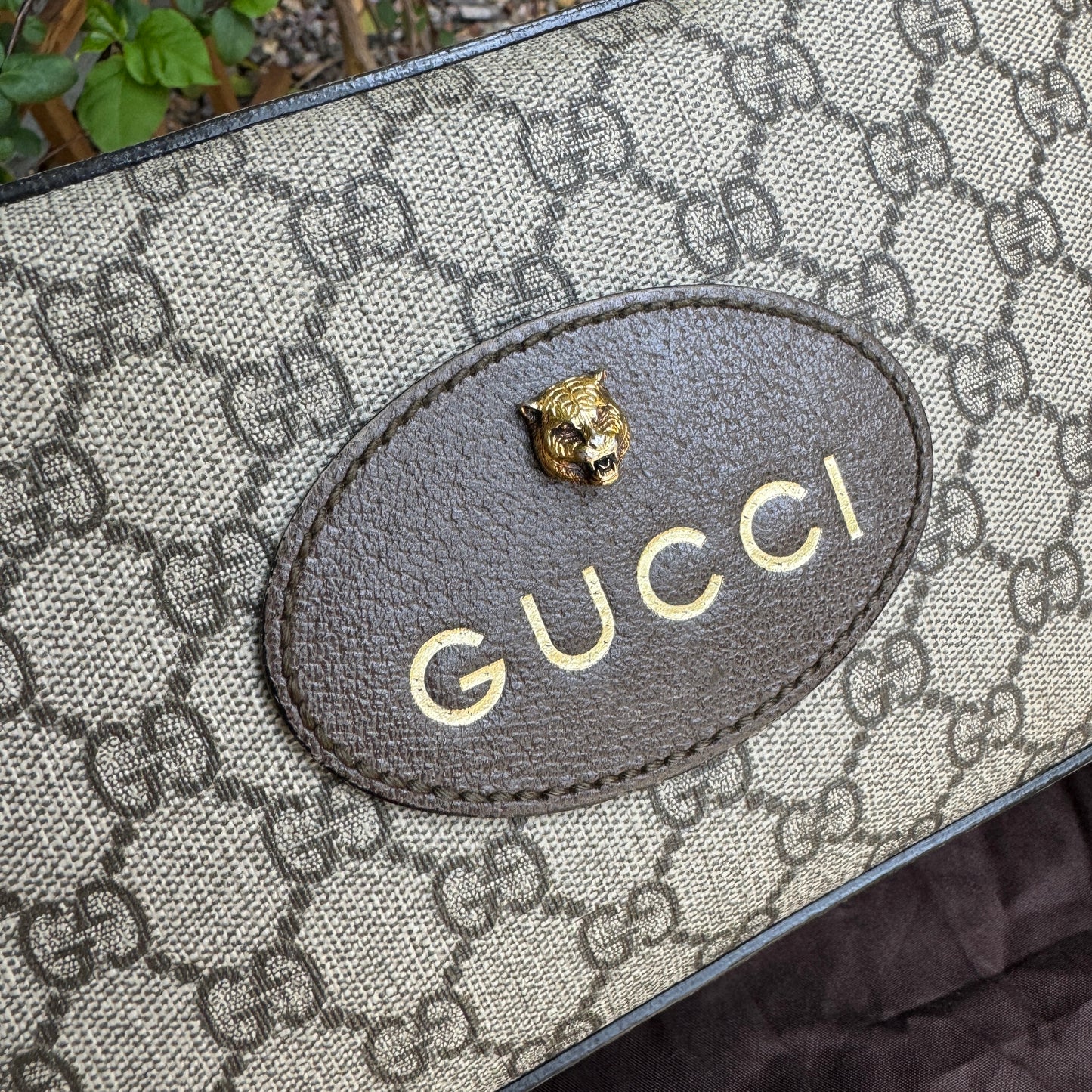 Gucci Vintage Neo Supreme Monogram Web Crossbody