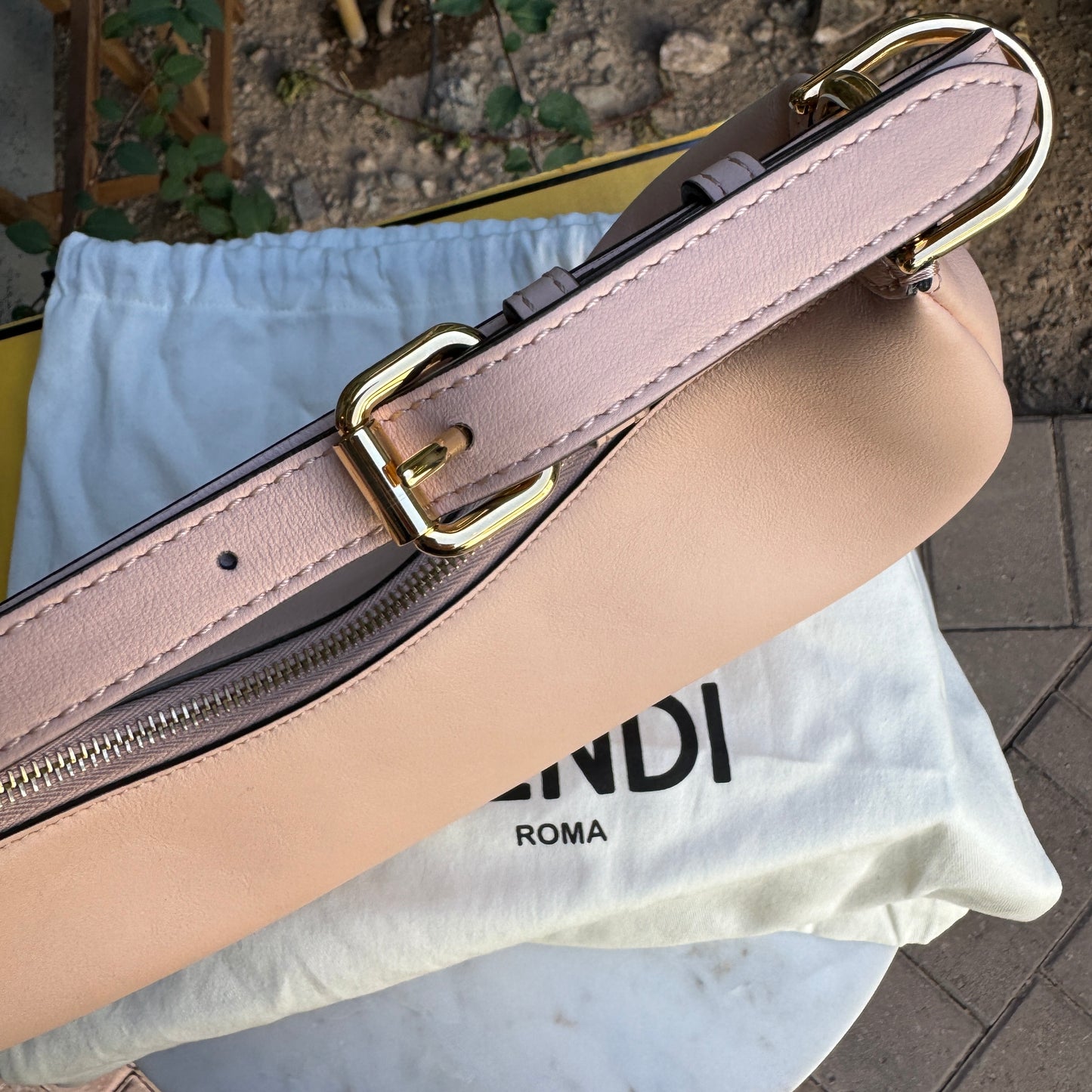 Fendi Small Calfskin Fendigraphy Hobo