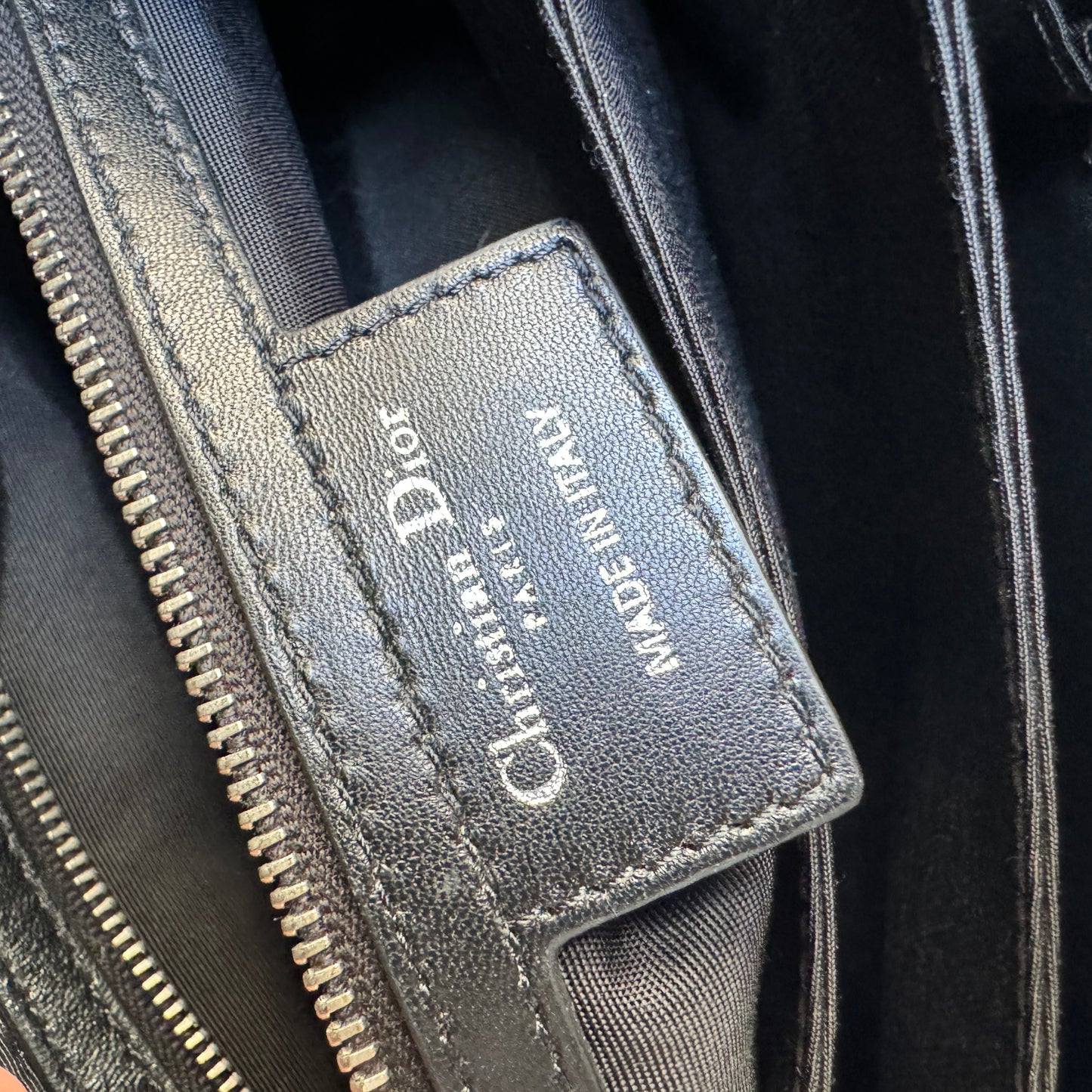 Christian Dior Lambskin Quilted Cannage Leather Shoulder Bag