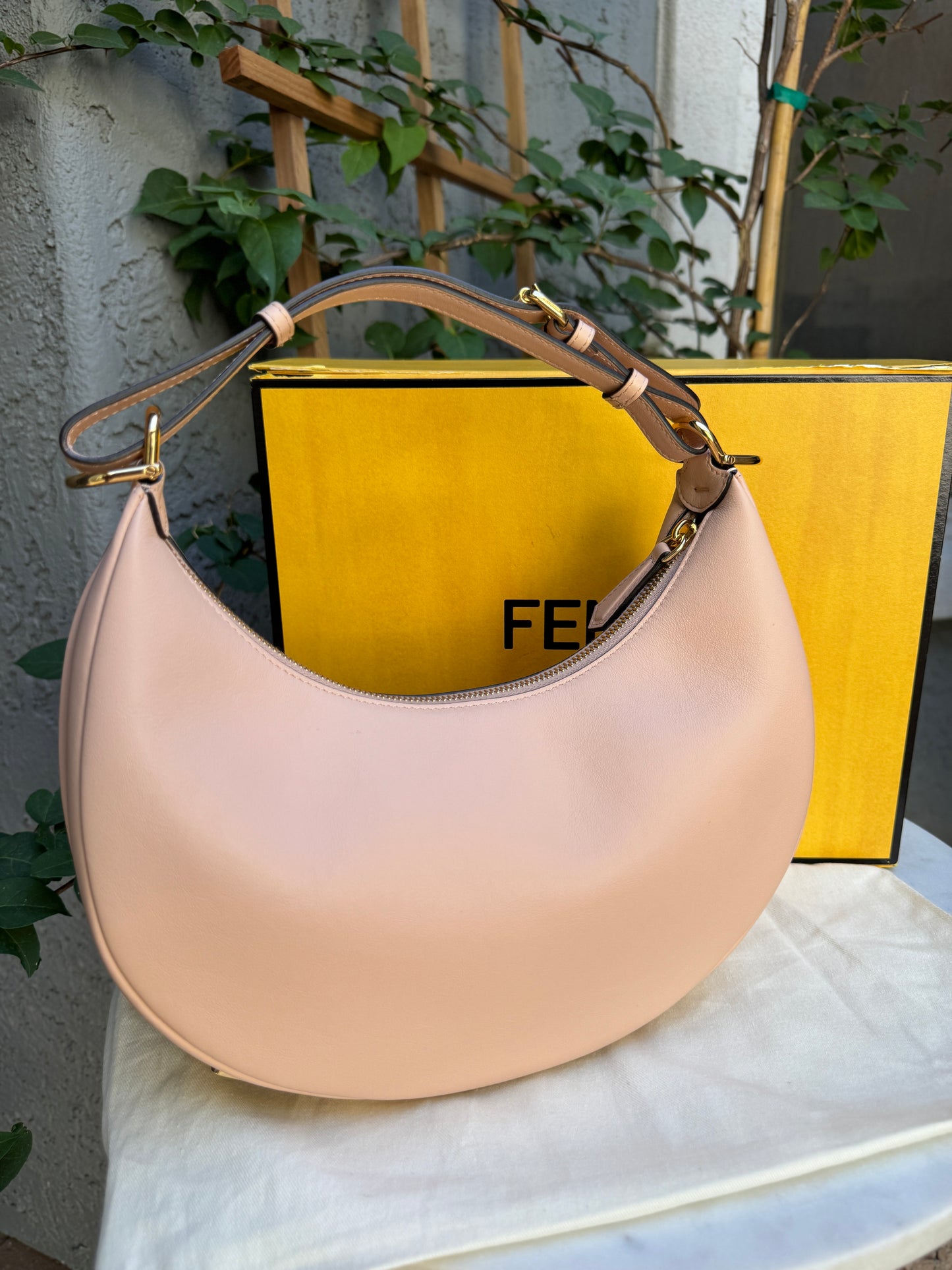 Fendi Small Calfskin Fendigraphy Hobo