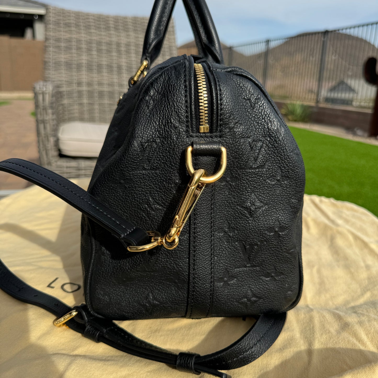 Louis Vuitton Monogram Empreinte Speedy Bandouliere 30