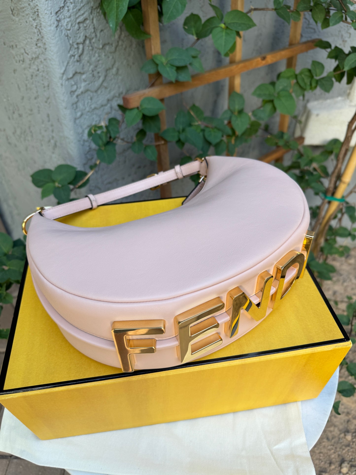 Fendi Small Calfskin Fendigraphy Hobo