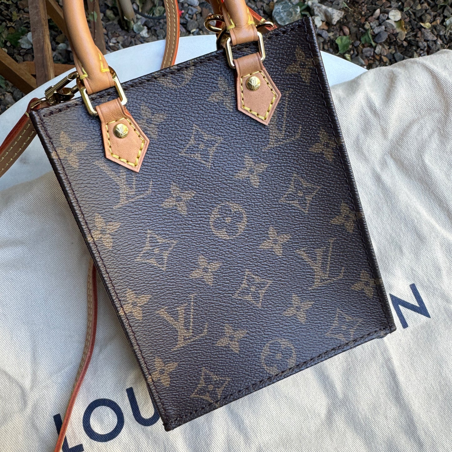 Louis Vuitton Monogram Petit Sac Plat Crossbody