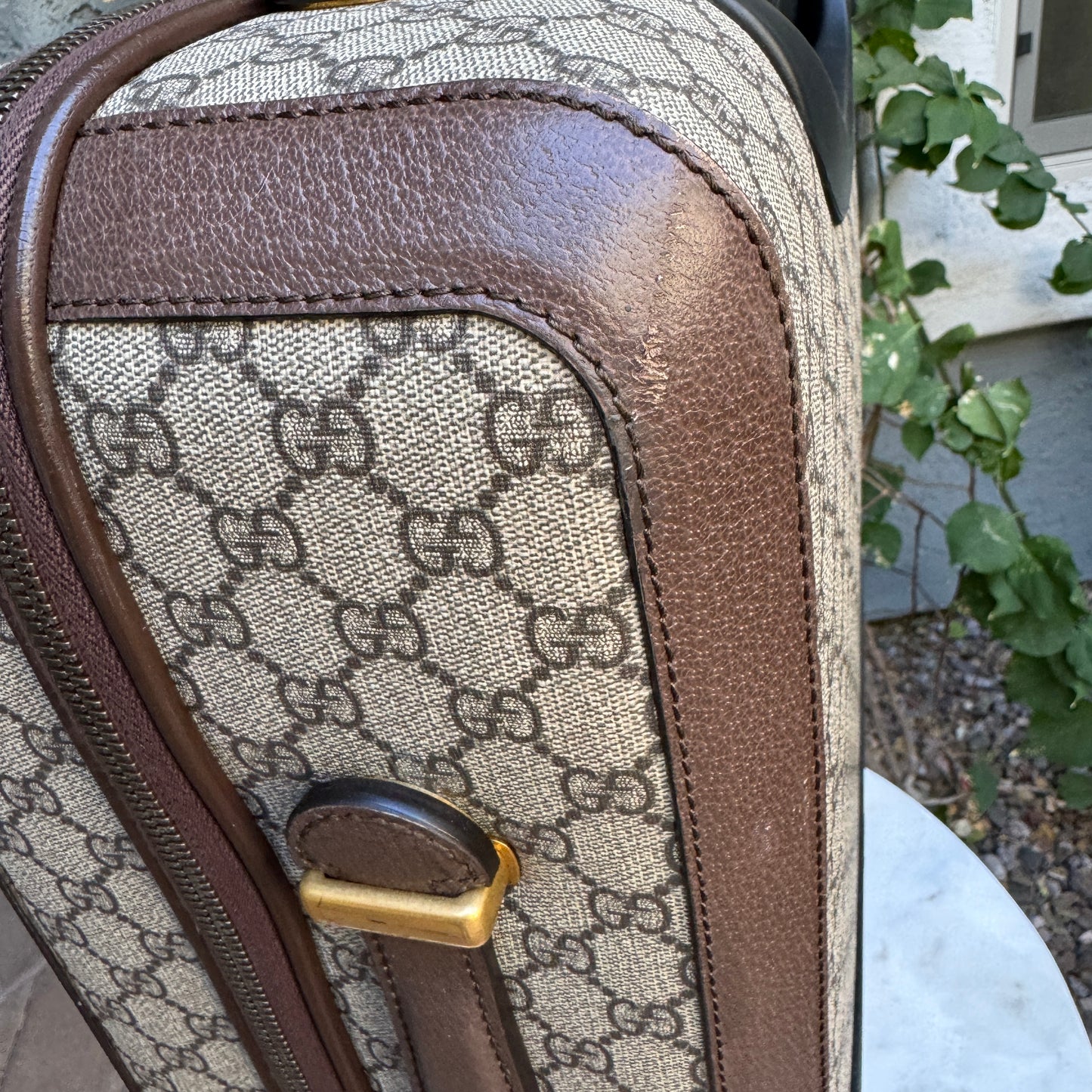 Gucci Savoy Small Monogram Trolley