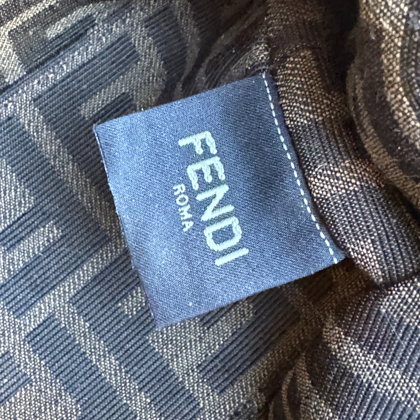 Fendi First Clutch Straw Raffia Shoulder Bag