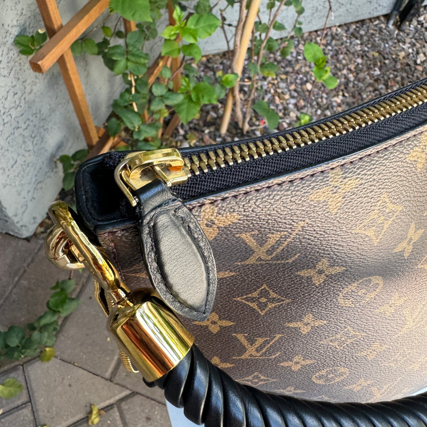 Louis Vuitton Reverse Monogram Triangle Softy Shoulder Bag