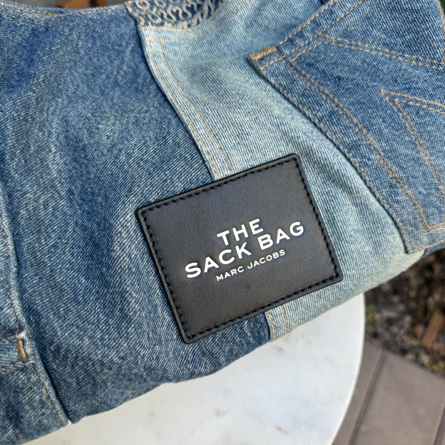 Marc Jacobs The Deconstructed Denim Sack Bag