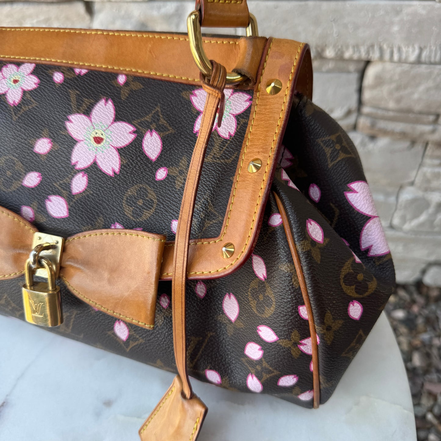 Louis Vuitton x Takashi Murakami Monogram Cherry Blossom Sac Retro