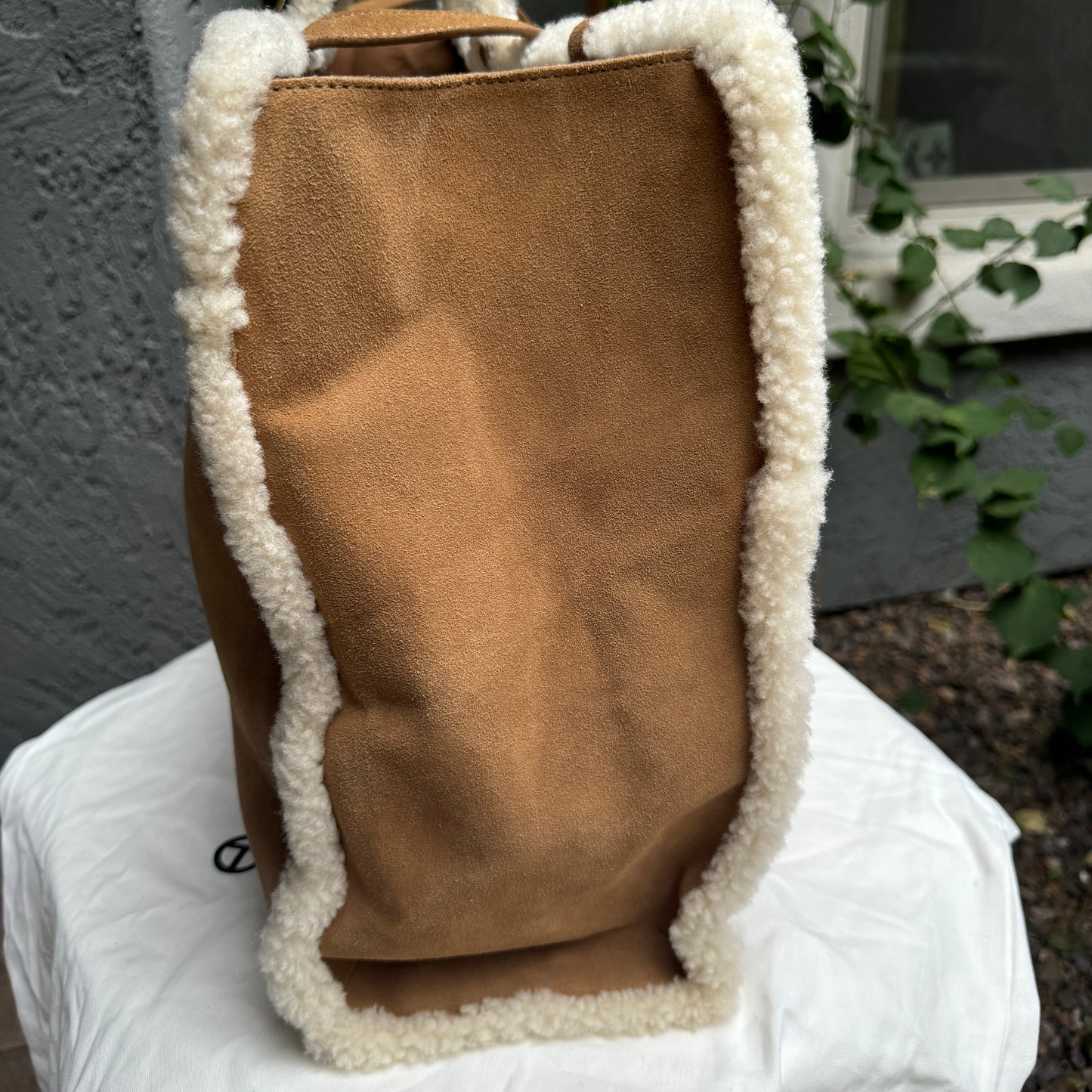 Telfar x UGG Shearling Suede Large Shopper Tote