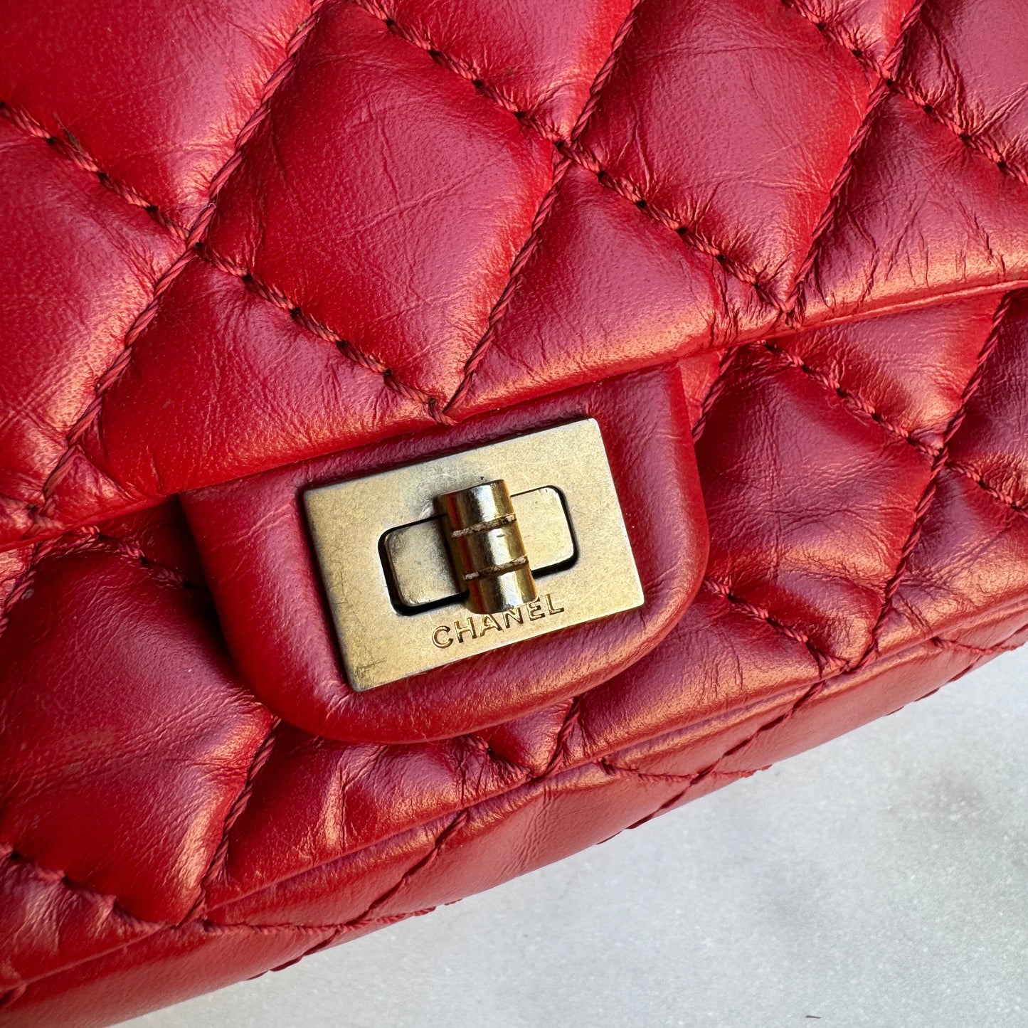 Chanel Reissue 2.55 Diamond Quilted Waist Bag