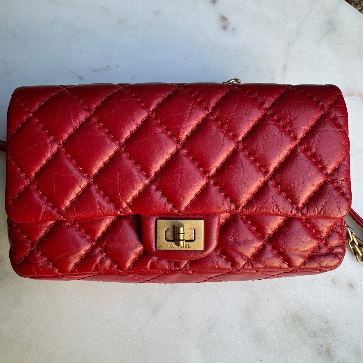 Chanel Reissue 2.55 Diamond Quilted Waist Bag