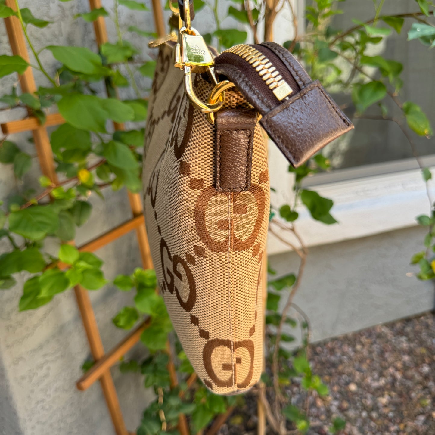 Gucci Jumbo GG Messenger Canvas Crossbody