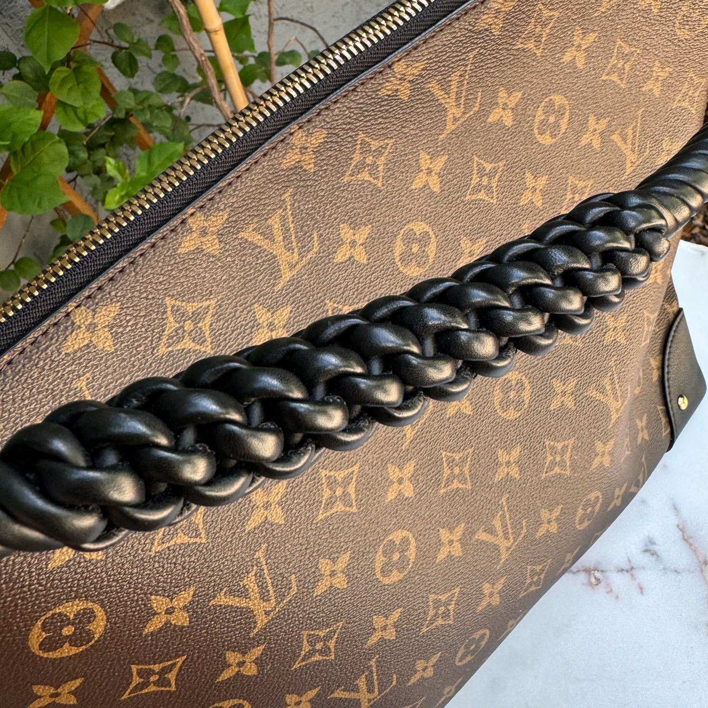 Louis Vuitton Reverse Monogram Triangle Softy Shoulder Bag