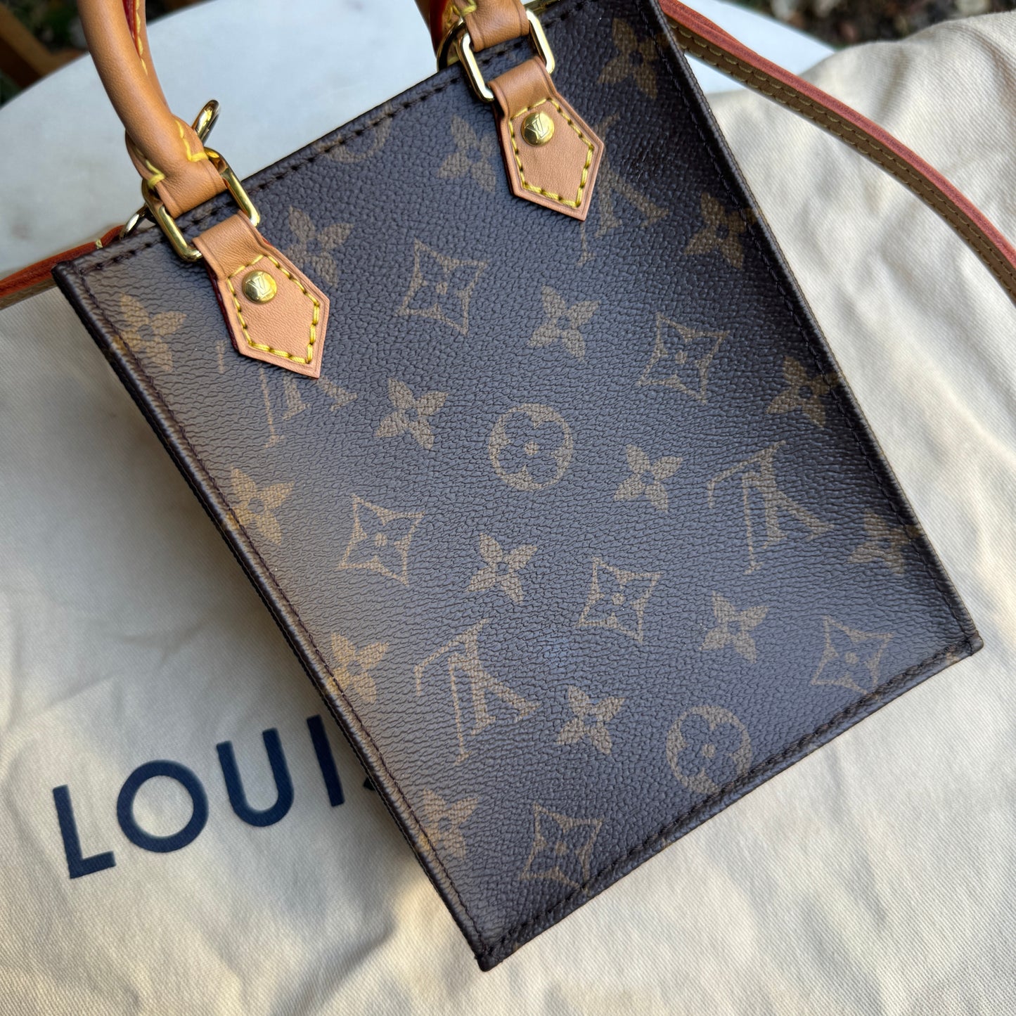 Louis Vuitton Monogram Petit Sac Plat Crossbody