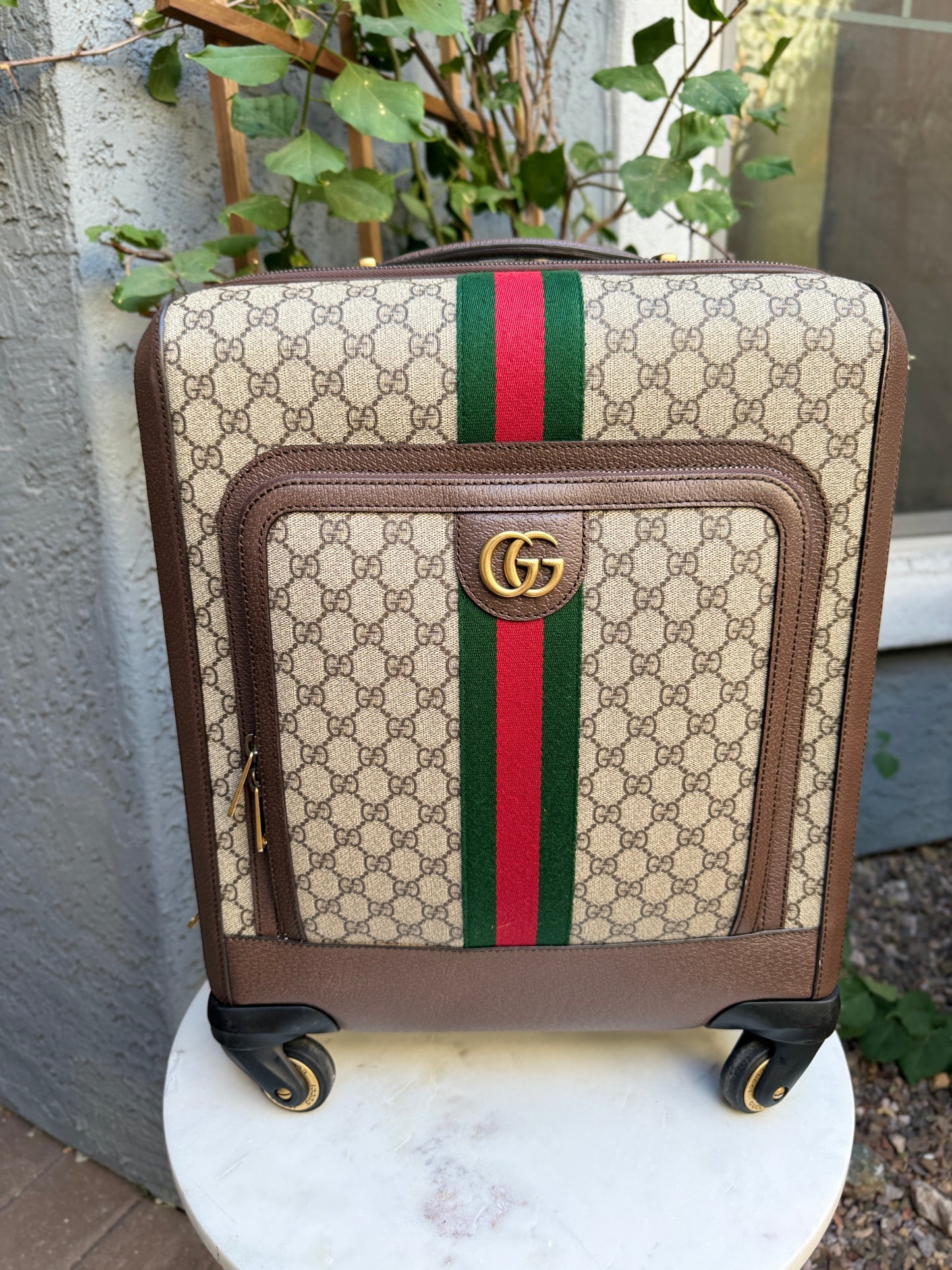 Gucci Savoy Small Monogram Trolley