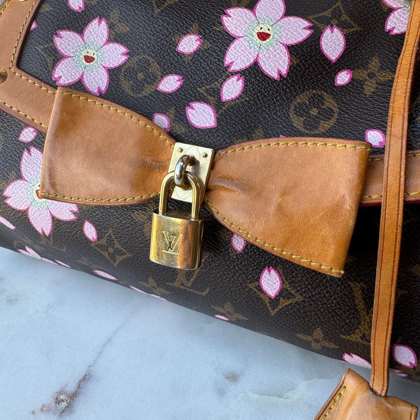 Louis Vuitton x Takashi Murakami Monogram Cherry Blossom Sac Retro