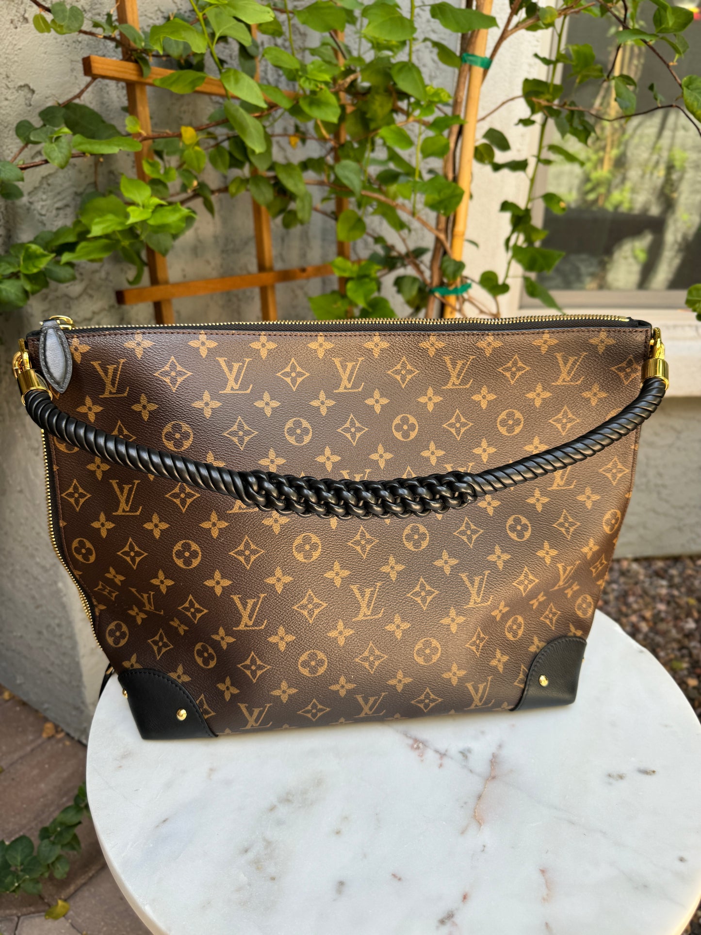 Louis Vuitton Reverse Monogram Triangle Softy Shoulder Bag