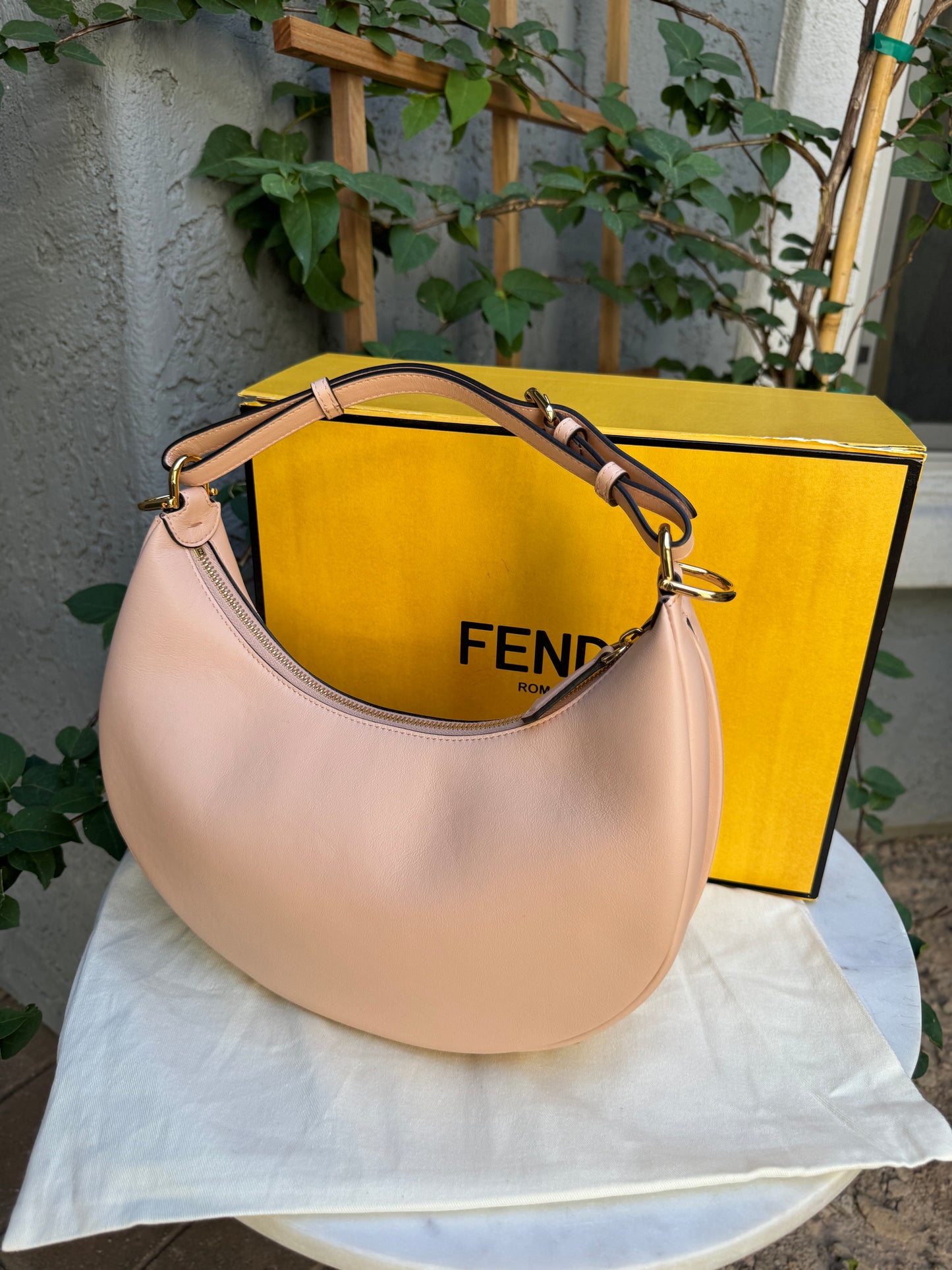 Fendi Small Calfskin Fendigraphy Hobo