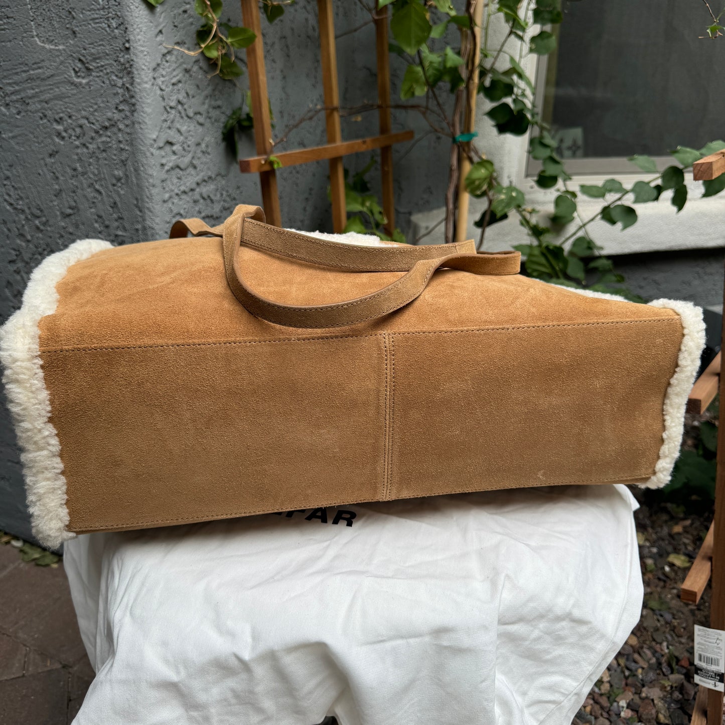 Telfar x UGG Shearling Suede Large Shopper Tote