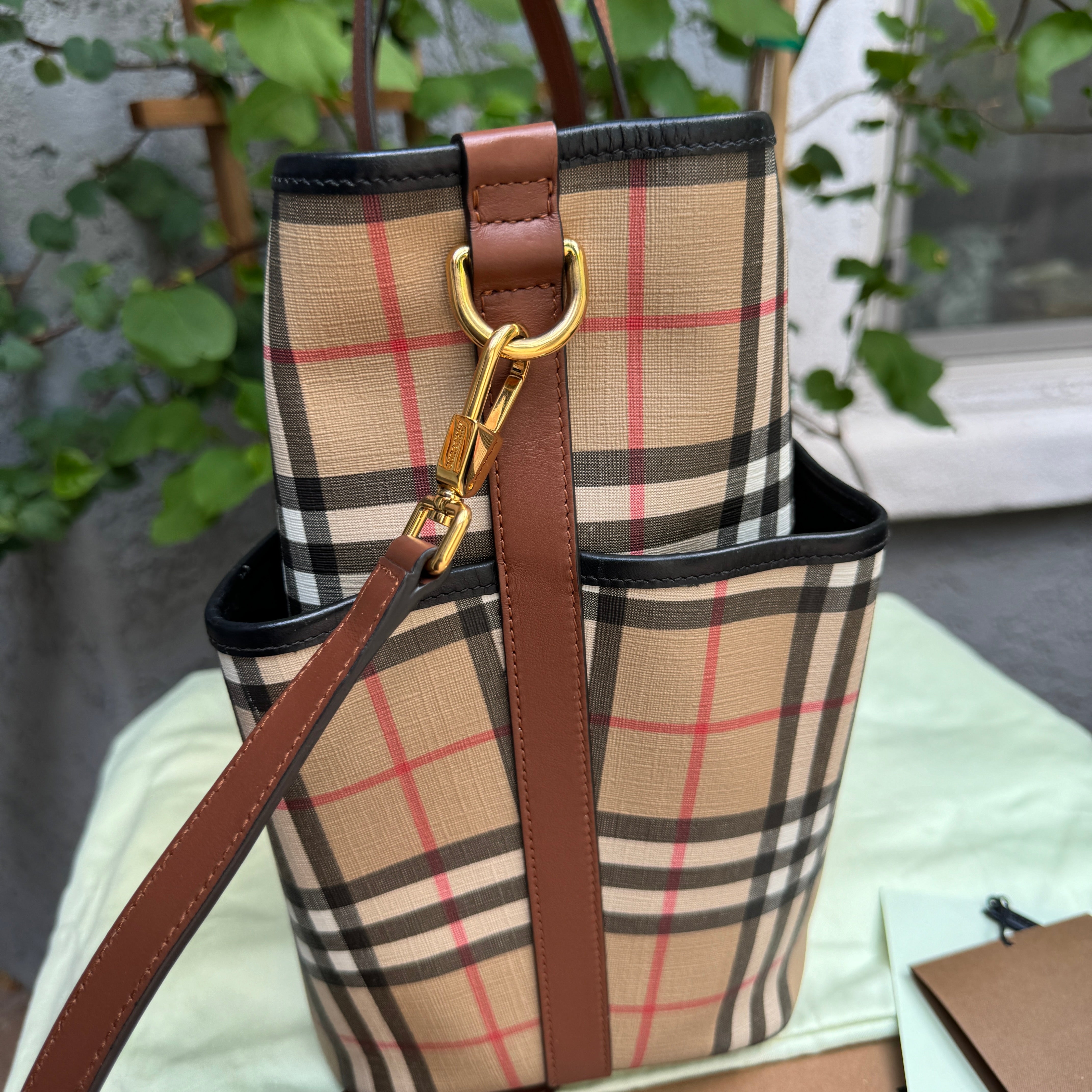 Burberry Parker Vintage Check Diaper Bag The Foxy Shopper